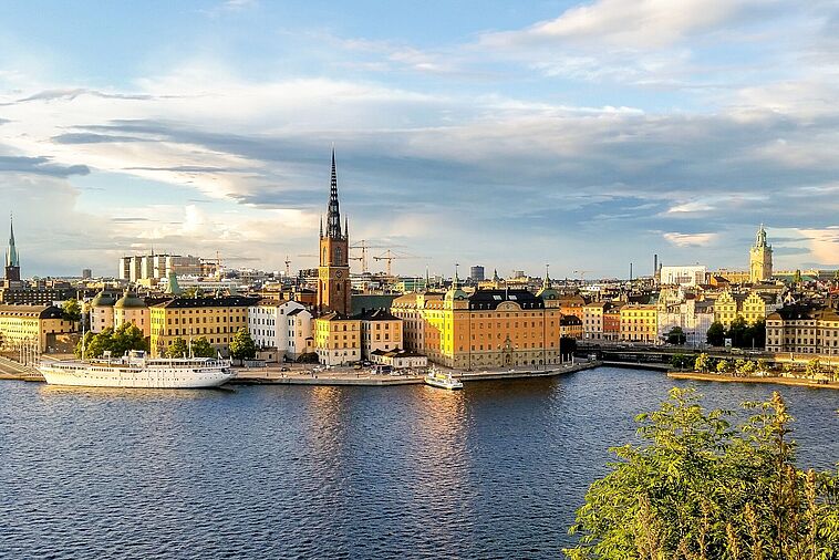 Blick auf Stockholm
