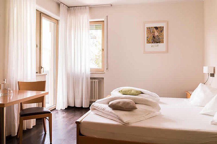 Blick in ein Doppelzimmer Hotel Flora