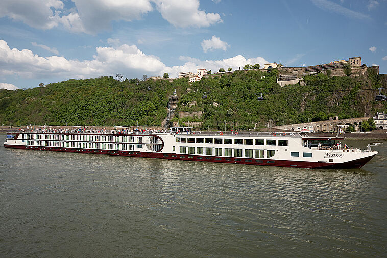 Das Schiff MS Nestroy