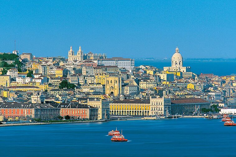 Blick auf die Stadt Lissabon 