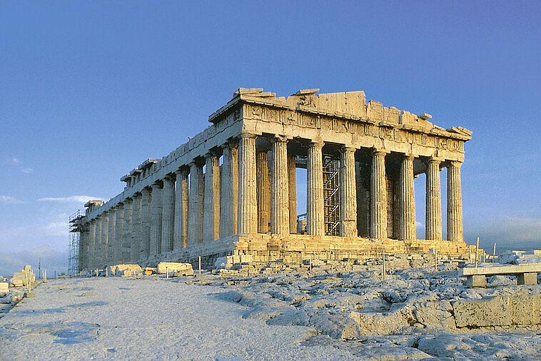 Blick auf die Akropolis in Athen