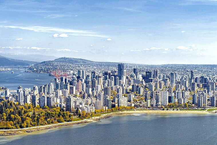 Die Skyline von Vancouver
